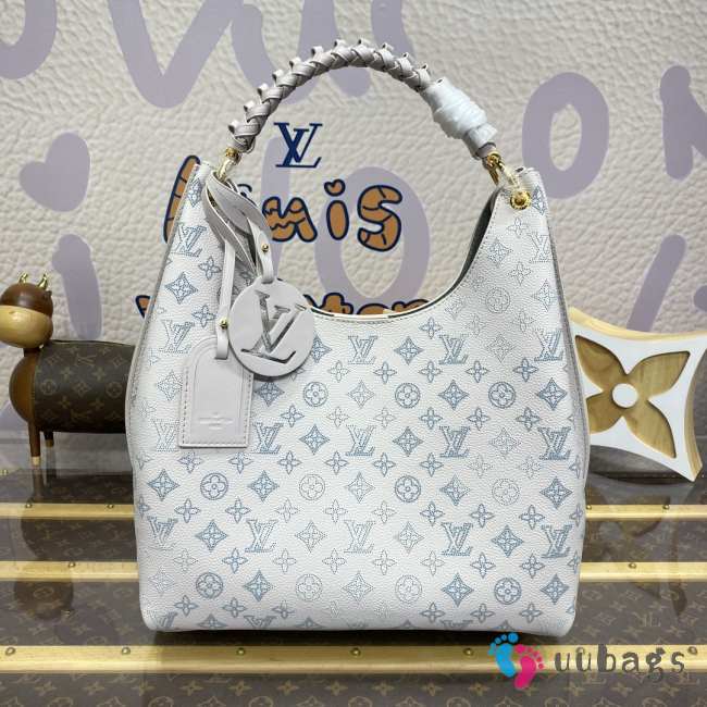 Uubags | Louis Vuitton Carmel Mahina M53188 In Blue/White 35x40x17cm - 1