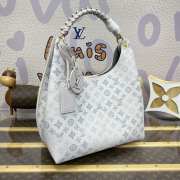 Uubags | Louis Vuitton Carmel Mahina M53188 In Blue/White 35x40x17cm - 5