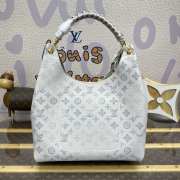 Uubags | Louis Vuitton Carmel Mahina M53188 In Blue/White 35x40x17cm - 2