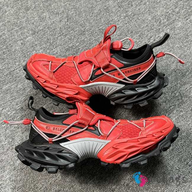 Uubags | Balenciaga Men's Hike Sneaker in Red/black - 1