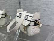 Uubags | Dior Smooth Calfskin Diorcamp Bag White 24x9.5x19cm - 4