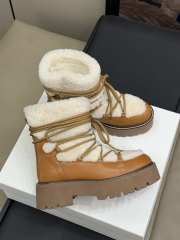 Uubags | Celine Bulky Lace-Up Boot in Shearling And Calfskin - 4