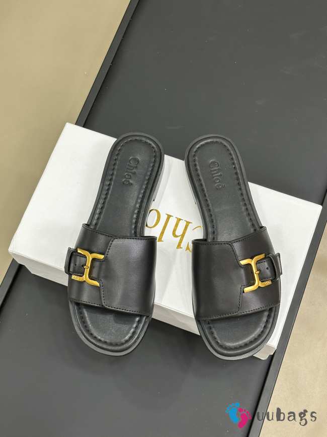 Uubags | Chloé Marcie Slide Sandal In Black - 1