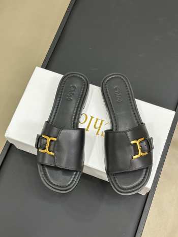 Uubags | Chloé Marcie Slide Sandal In Black