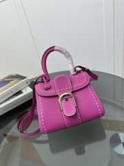 Uubags | Delvaux Brillant Mini Surpiqué In Pink 20x10x16cm - 1