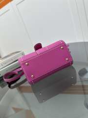 Uubags | Delvaux Brillant Mini Surpiqué In Pink 20x10x16cm - 6