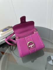 Uubags | Delvaux Brillant Mini Surpiqué In Pink 20x10x16cm - 4