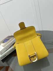 Uubags | Delvaux Brillant Mini Surpiqué In Yellow 20x10x16cm - 6