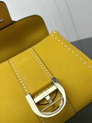 Uubags | Delvaux Brillant Mini Surpiqué In Yellow 20x10x16cm - 5