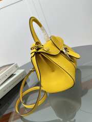 Uubags | Delvaux Brillant Mini Surpiqué In Yellow 20x10x16cm - 4