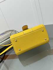 Uubags | Delvaux Brillant Mini Surpiqué In Yellow 20x10x16cm - 3