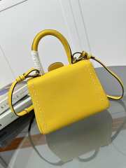 Uubags | Delvaux Brillant Mini Surpiqué In Yellow 20x10x16cm - 2