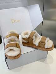 Uubags | Dior Dioract sandal Beige goatskin suede - 3