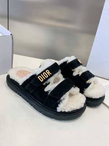 Uubags | Dior Dioract mules Black goatskin suede