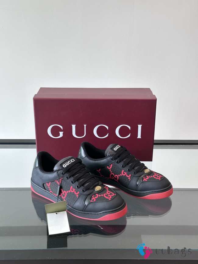 Uubags | Gucci men's sneaker in black/red - 1