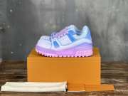 Uubags | Louis Vuitton 1ACRLT LV Trainer Sports Shoes Purple/Blue/Pink - 6