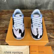 Uubags | Louis Vuitton Trainer Sneaker Blue/White/Black - 2