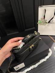 Uubags | Chanel box bag in black 19x13cm - 6