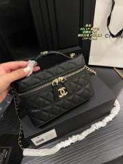 Uubags | Chanel box bag in black 19x13cm - 2