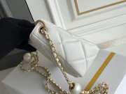 Uubags | Chanel Hobo Bag In White 13x18x7cm - 5