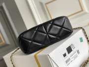 Uubags | Chanel Hobo Bag In Black 13x18x7cm - 5