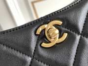 Uubags | Chanel Hobo Bag In Black 13x18x7cm - 4