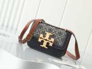 Uubags | Tory Burch T Monogram Small Eleanor Bag In Black/Brown 19x13.5x7cm - 1