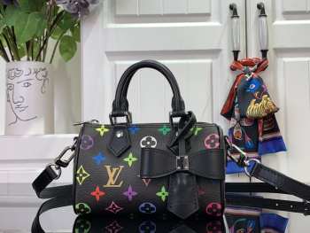 Uubags | Louis Vuitton M13391 LV x TM Nano Speedy Bag In Black 16x10x7.5cm