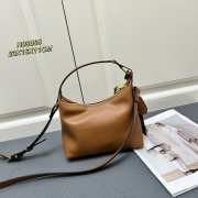 Uubags | Versace Tag Hobo Handbag In Brown 23x16x11cm - 3