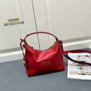 Uubags | Versace Tag Hobo Handbag In Red 23x16x11cm - 1