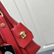 Uubags | Versace Tag Hobo Handbag In Red 23x16x11cm - 6