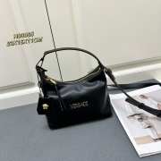 Uubags | Versace Tag Hobo Handbag In Black 23x16x11cm - 1