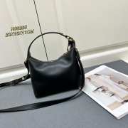 Uubags | Versace Tag Hobo Handbag In Black 23x16x11cm - 6