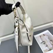 Uubags | Versace Tag Hobo Handbag In White 23x16x11cm - 5