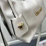 Uubags | Versace Tag Hobo Handbag In White 23x16x11cm - 2