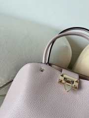 Uubags | Valentino Garavani Rockstud Handbag In Pink Grainy Calfskin 28x21x14cm - 5