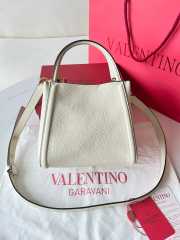 Uubags | Valentino Garavani Alltime Small Bag In White Grainy Calfskin 19x17x14cm - 6