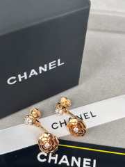 Uubags | Chanel Extrait de Camelia single earring 18K rose gold, diamonds - 5