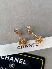 Uubags | Chanel Extrait de Camelia single earring 18K rose gold, diamonds - 2