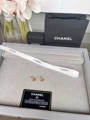 Uubags | Chanel Extrait de Camélia Gold Earrings  - 4