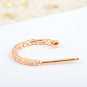 Uubags | Chanel Camélia Gold Earrings - 6