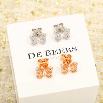 Uubags | De beers butterfly earrings