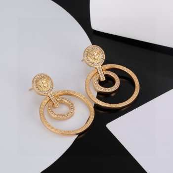 Uubags | Versace gold earrings 01