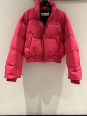 Uubags | Ann Andelman Pink Cropped Down Jacket - 1