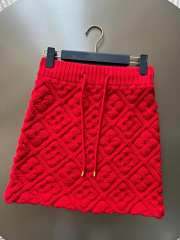 Uubags | Louis Vuitton 1AGSI1 Monogram Toweling Mini Skirt In Red - 1