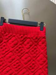 Uubags | Louis Vuitton 1AGSI1 Monogram Toweling Mini Skirt In Red - 4