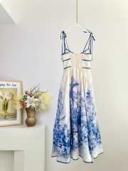 Uubags | Zimmermann Wylie Picnic Dress in Blue Palm - 4