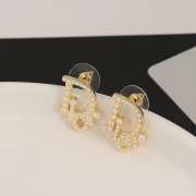 Uubags | Dior pearl earrings gold  - 5