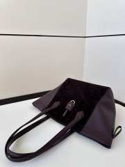 Uubags | Fendi Origami Leather Purple Bag 27x15x27cm - 2