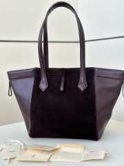 Uubags | Fendi Origami Leather Purple Bag 27x15x27cm - 3